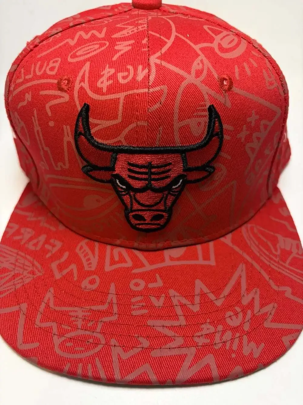 Chicago Bulls Artist Series Snapback Hat Red BMO Stadium Giveaway